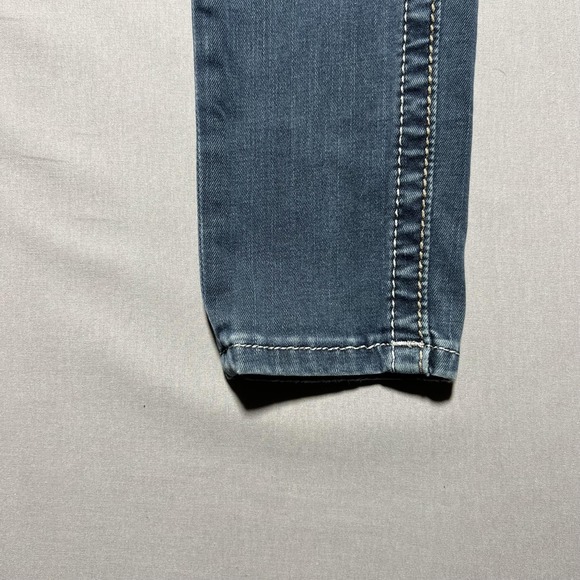 Miss Me Jeans Womens 25 Blue Signature Skinny Embroidered Stretch Denim Mid Rise - Picture 4 of 16